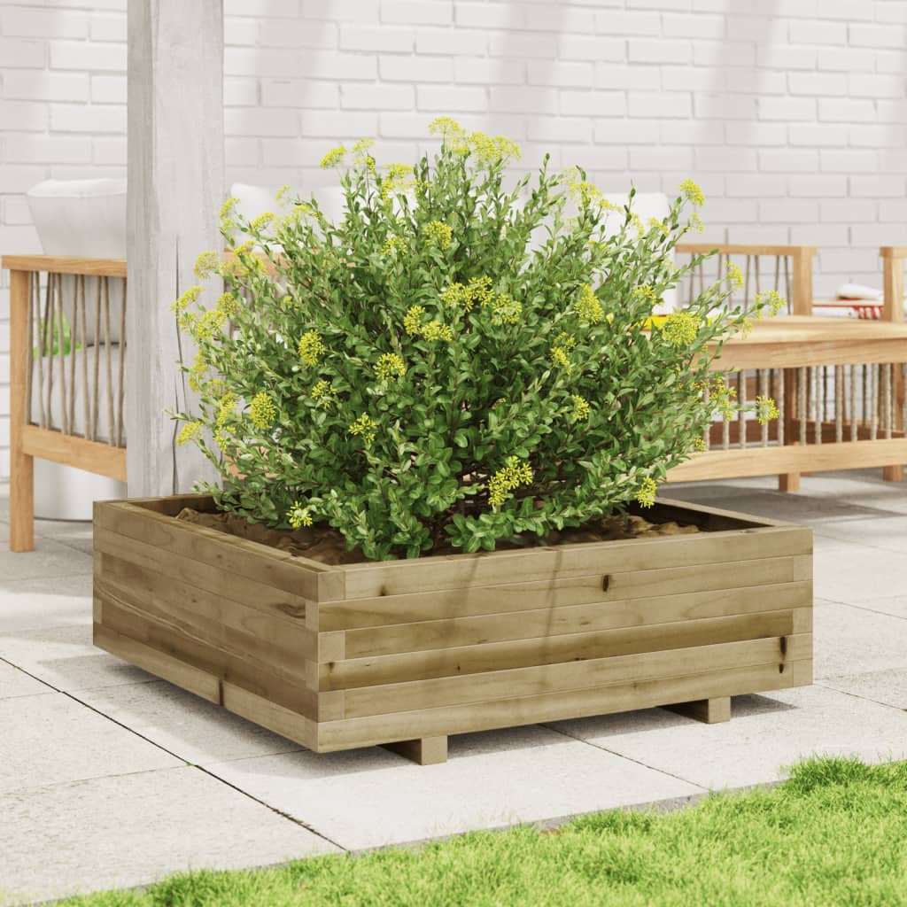 Plantekasse 80x80x26,5 cm Fyrretræ Imprægneret