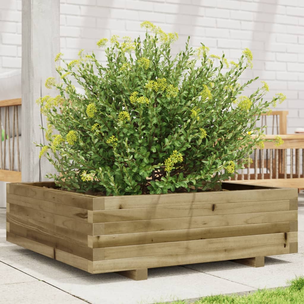 Plantekasse 80x80x26,5 cm Fyrretræ Imprægneret