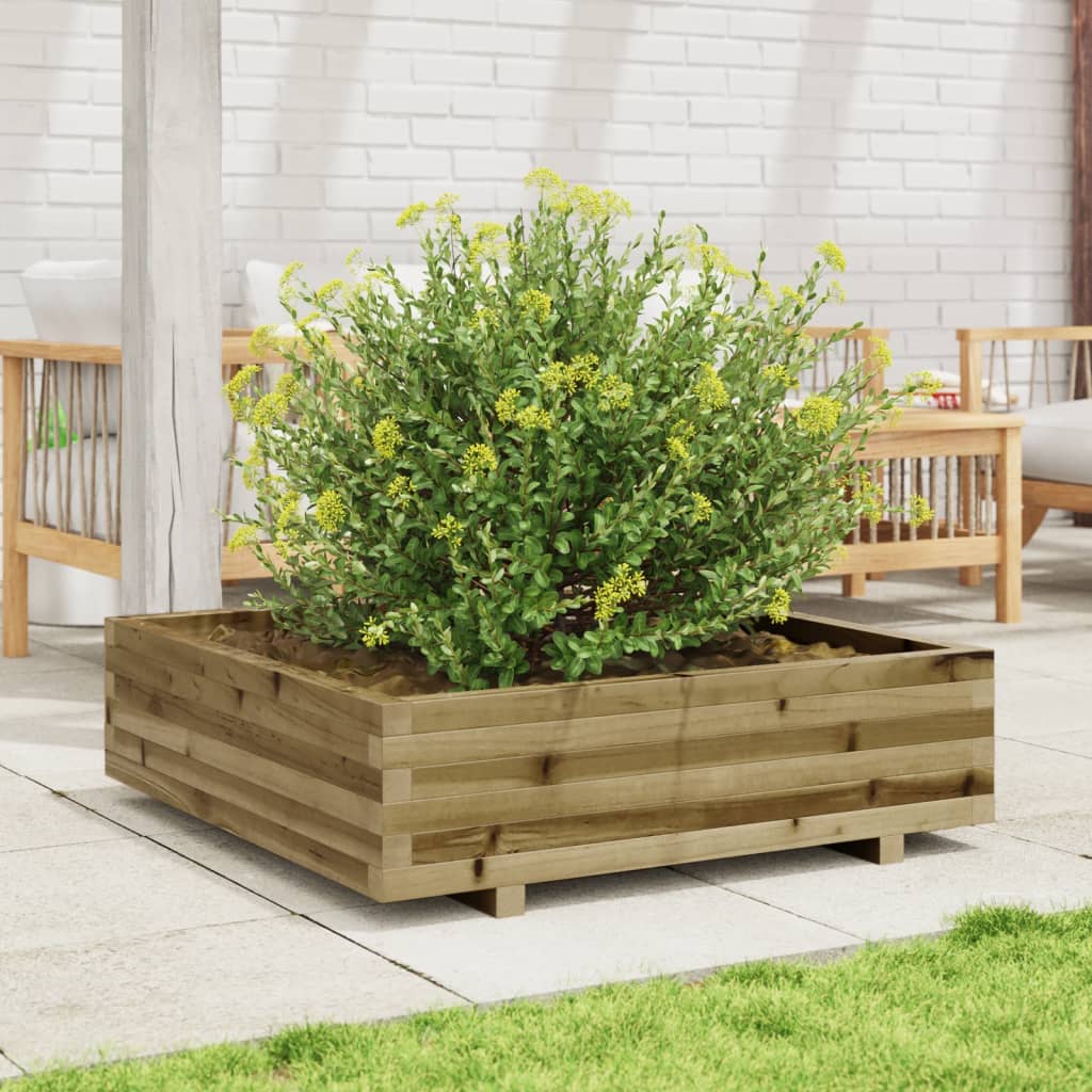 Plantekasse 90x90x26,5 cm Fyrretræ Imprægneret