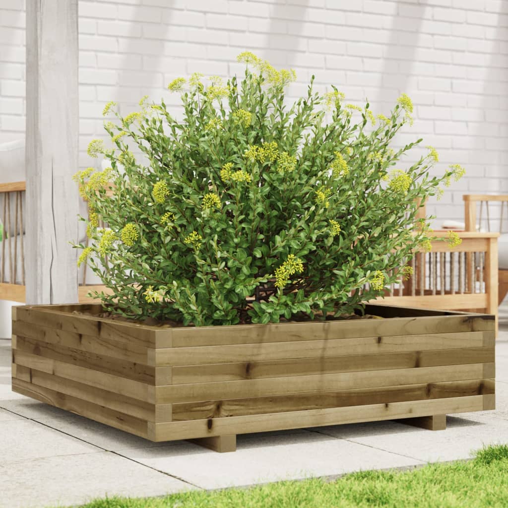Plantekasse 90x90x26,5 cm Fyrretræ Imprægneret