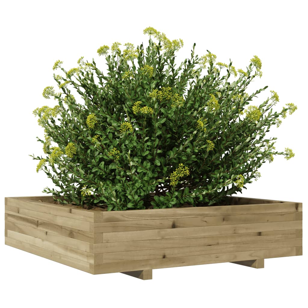 Plantekasse 100x100x26,5 cm Fyrretræ Imprægneret