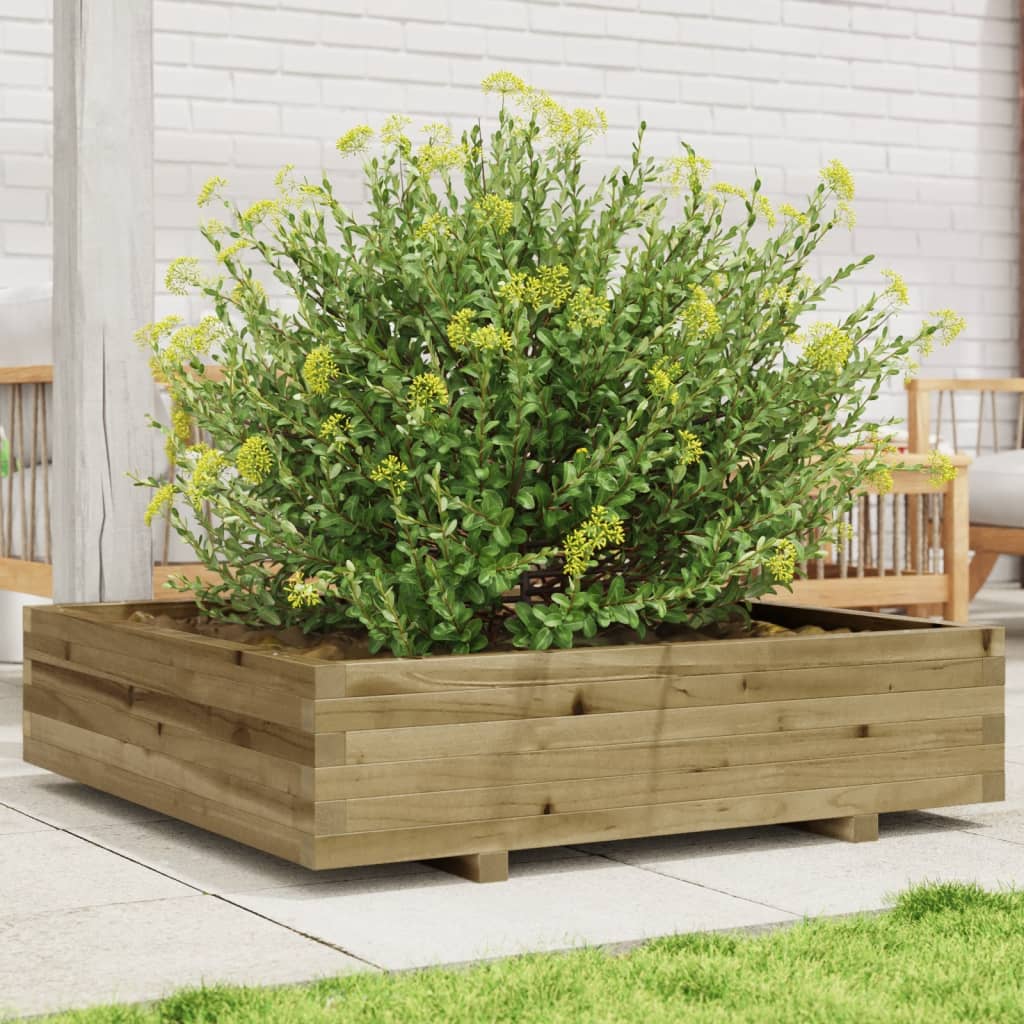 Plantekasse 100x100x26,5 cm Fyrretræ Imprægneret