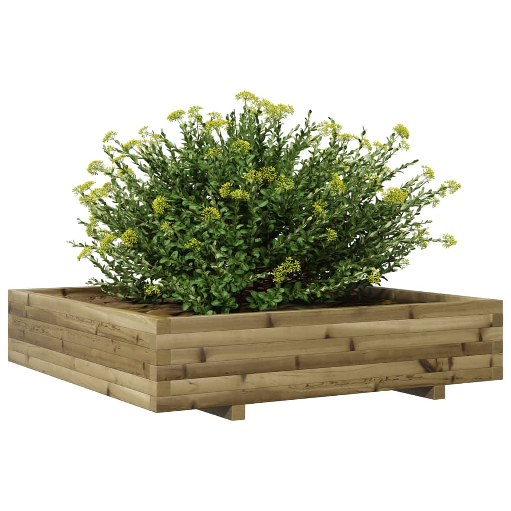 Plantekasse 110x110x26,5 cm Fyrretræ Imprægneret