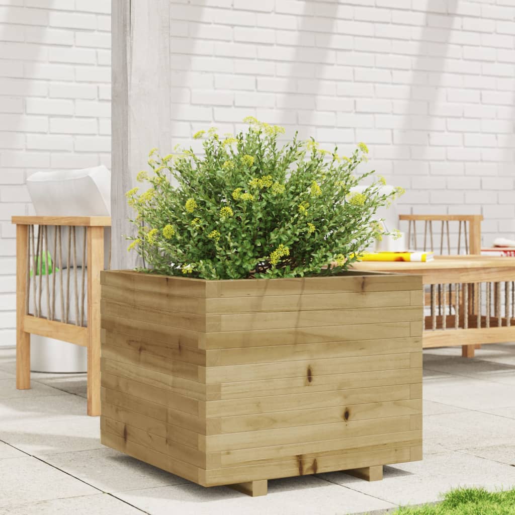 Plantekasse 60x60x49,5 cm Fyrretræ Imprægneret
