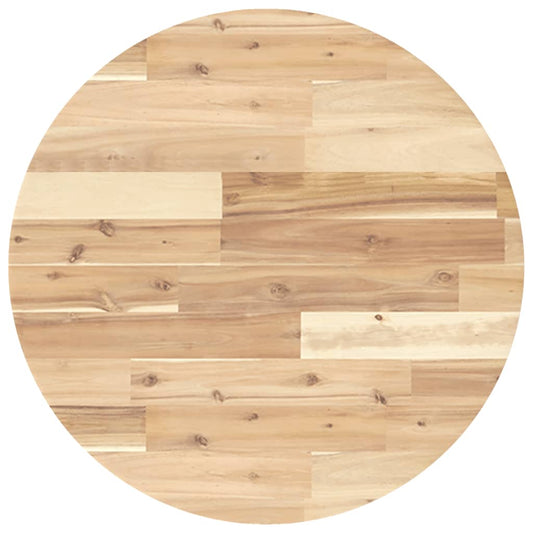 Tischplatte Rund Ø60x4 cm Massivholz Akazie