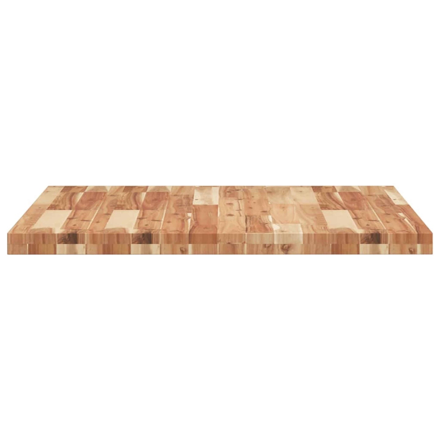 Bordplade firkantet 80x80x4 cm massiv træ akacie