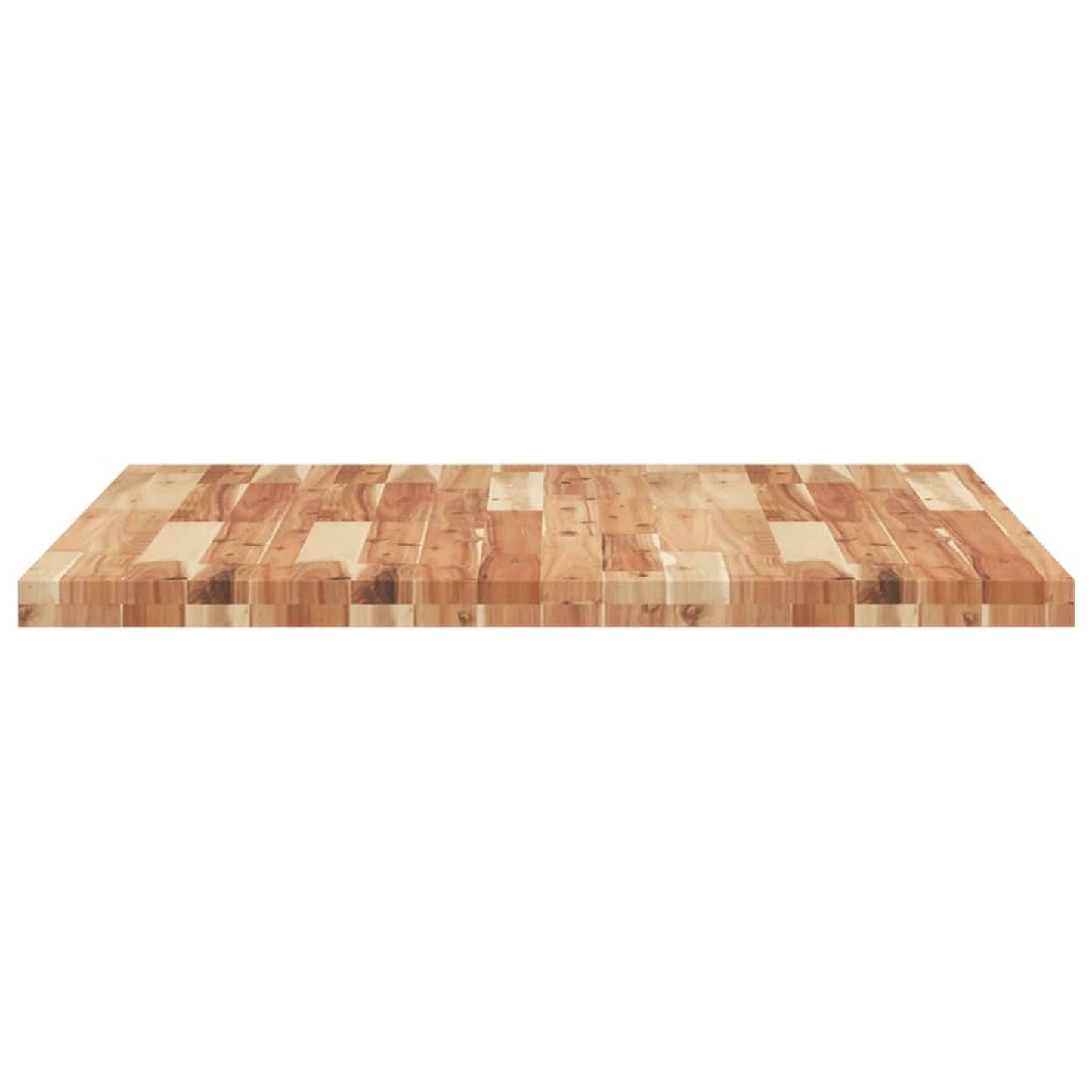 Bordplade firkantet 90x90x4 cm massiv træ akacie