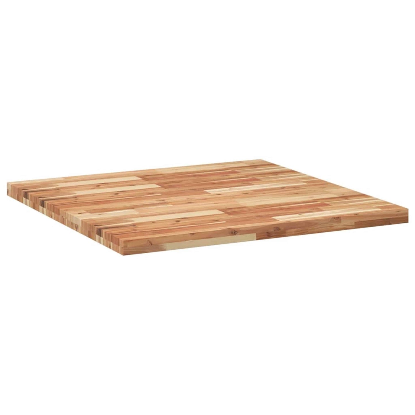 Bordplade firkantet 90x90x4 cm massiv træ akacie