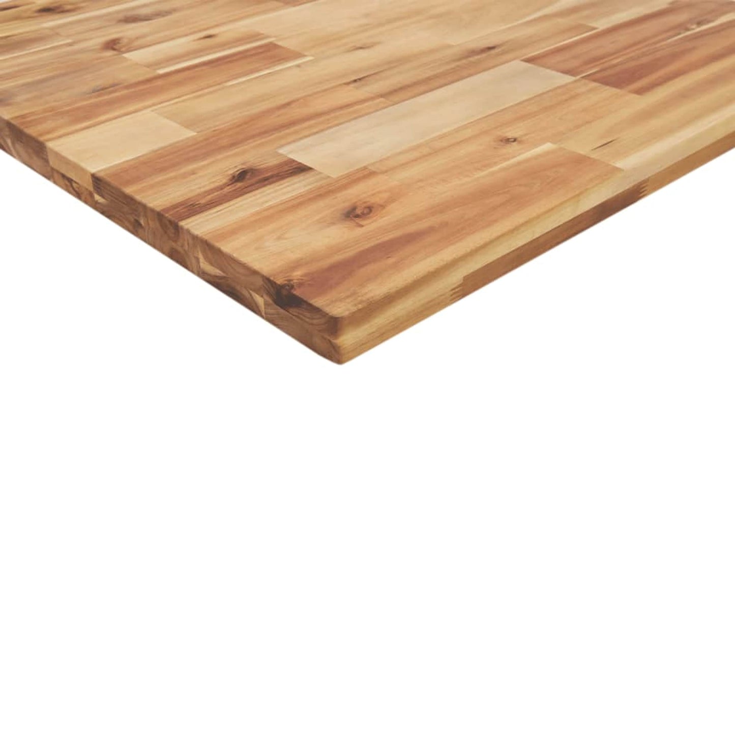 Bordplade firkantet 90x90x4 cm massiv træ akacie