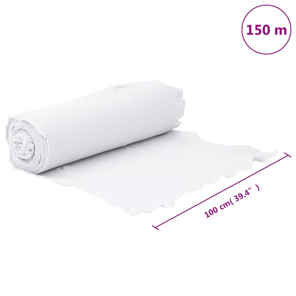 Geotekstil fleece hvid 1x150 m polyesterfiber