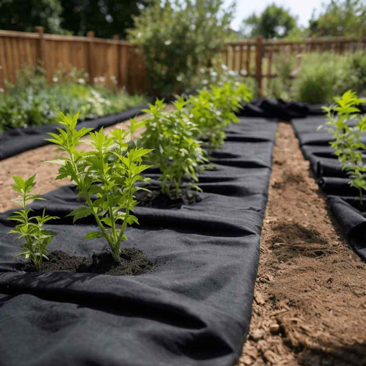 Geotekstil fleece sort 1x50 m polyesterfiber