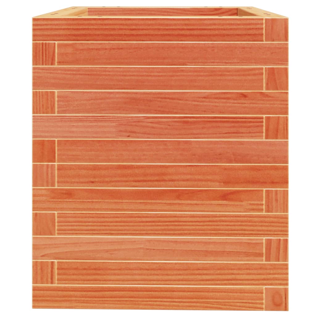 Plantekrukke voks brun 40x40x46 cm massivt fyrretræ