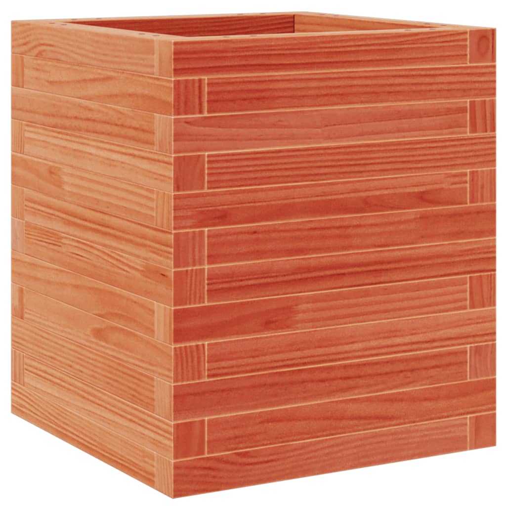 Plantekrukke voks brun 40x40x46 cm massivt fyrretræ