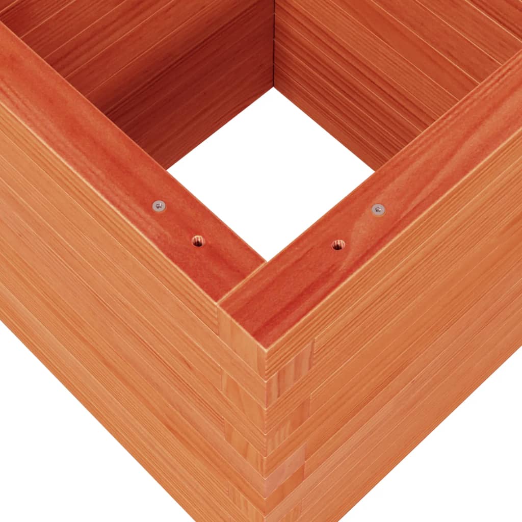 Plantekrukke voks brun 40x40x46 cm massivt fyrretræ