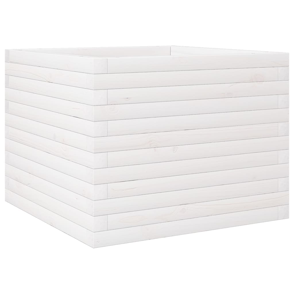 Plantekrukke Hvid 60x60x46 cm Massiv Fyrretræ