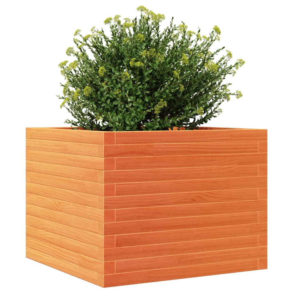 Plantekrukke voks brun 60x60x46 cm massivt fyrretræ
