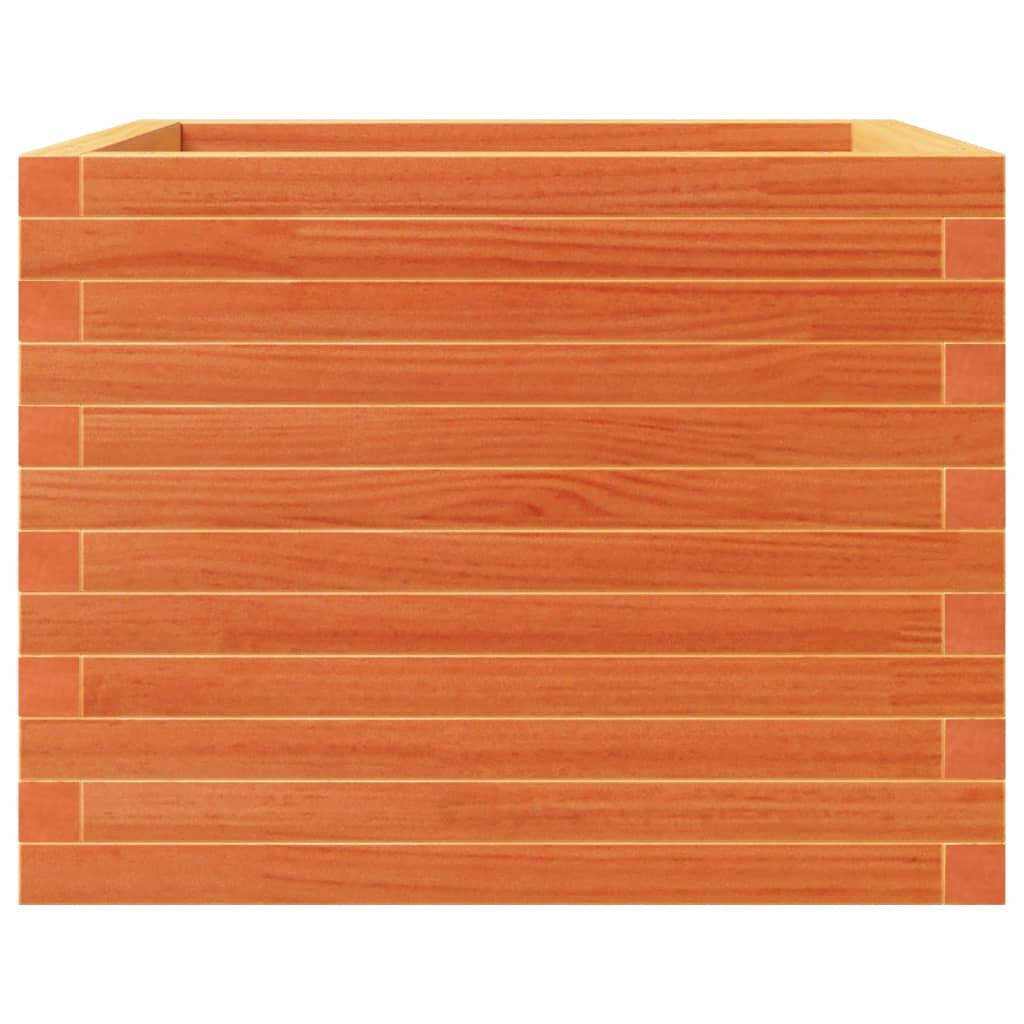 Plantekrukke voks brun 60x60x46 cm massivt fyrretræ