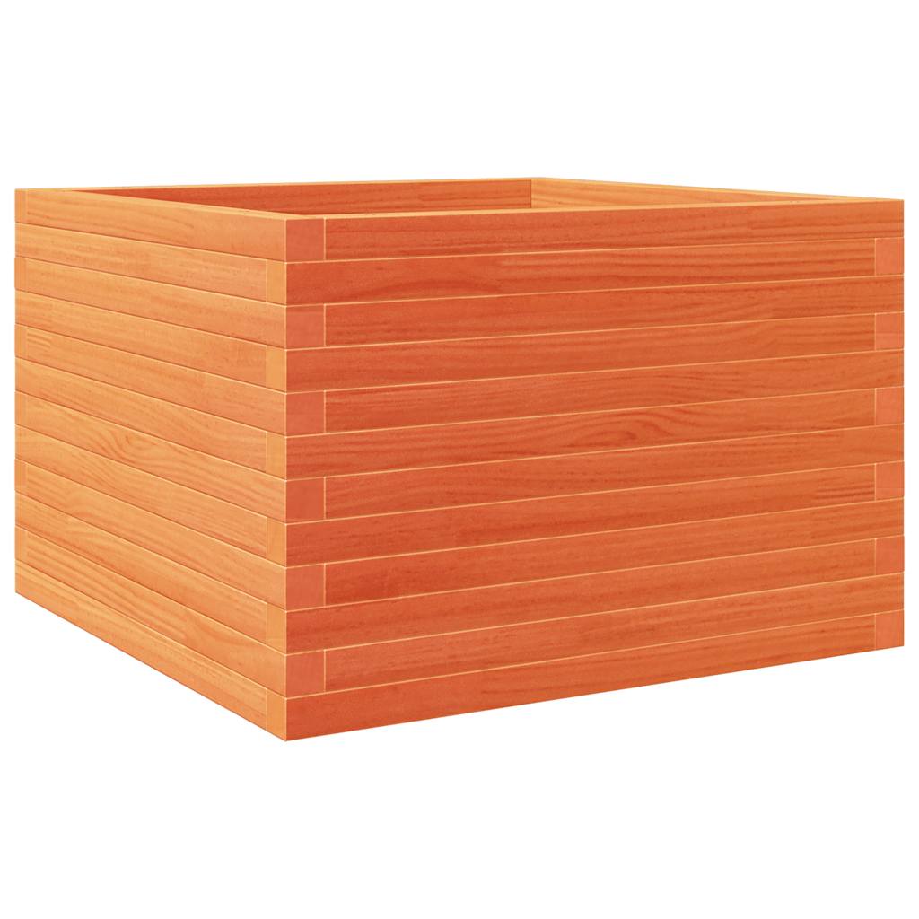 Plantekrukke voks brun 70x70x46 cm massivt fyrretræ