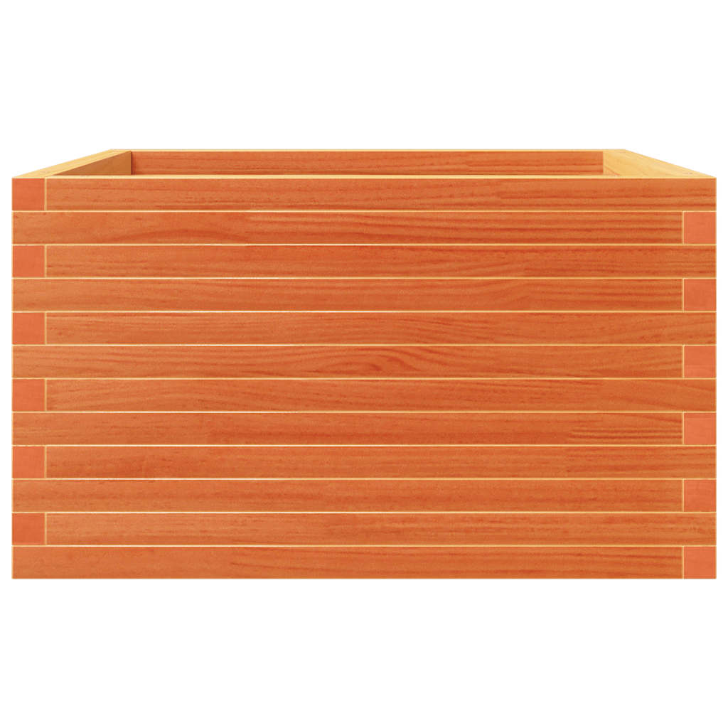 Plantekrukke voks brun 80x80x46 cm massivt fyrretræ