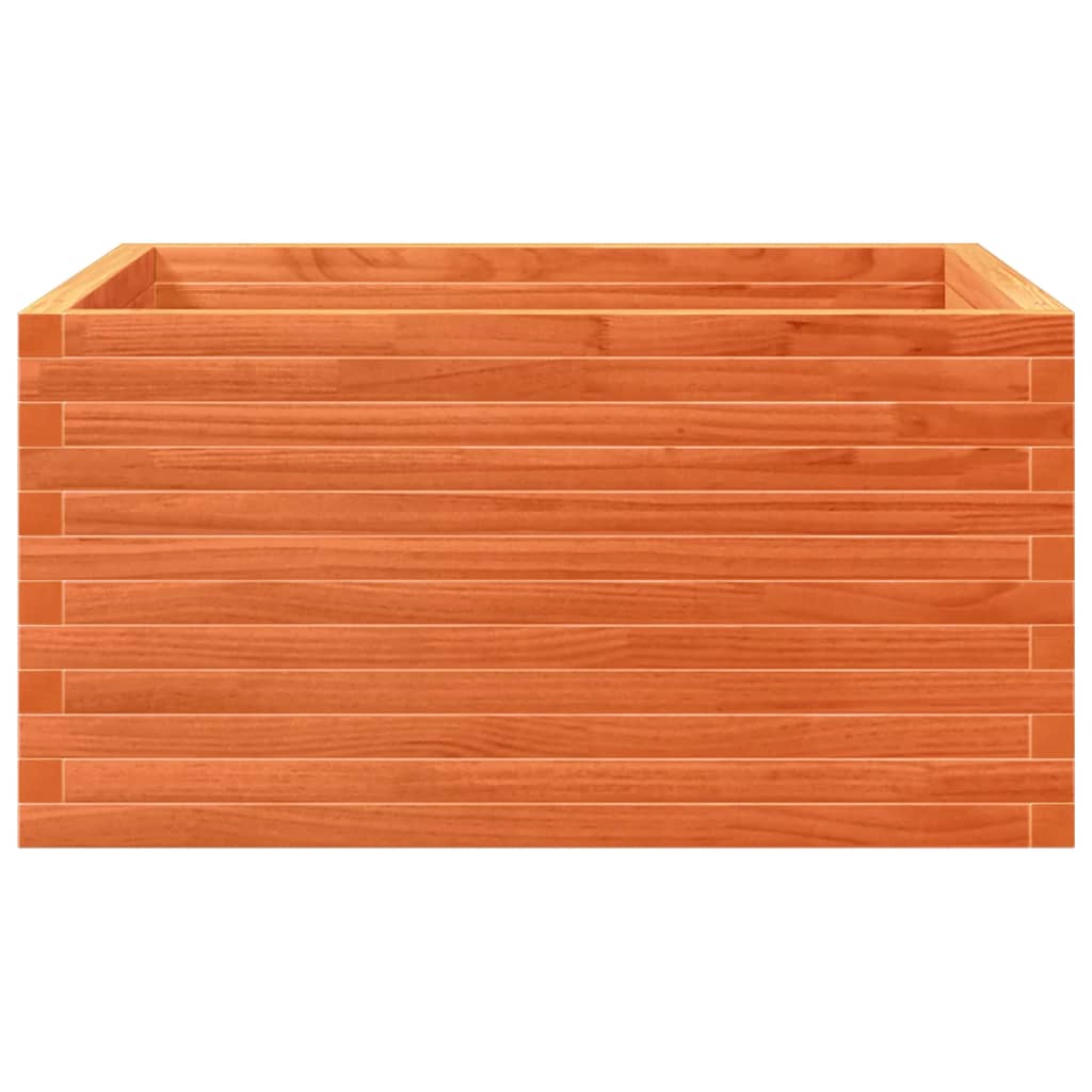 Plantekrukkevoks brun 90x90x46 cm massivt fyrretræ