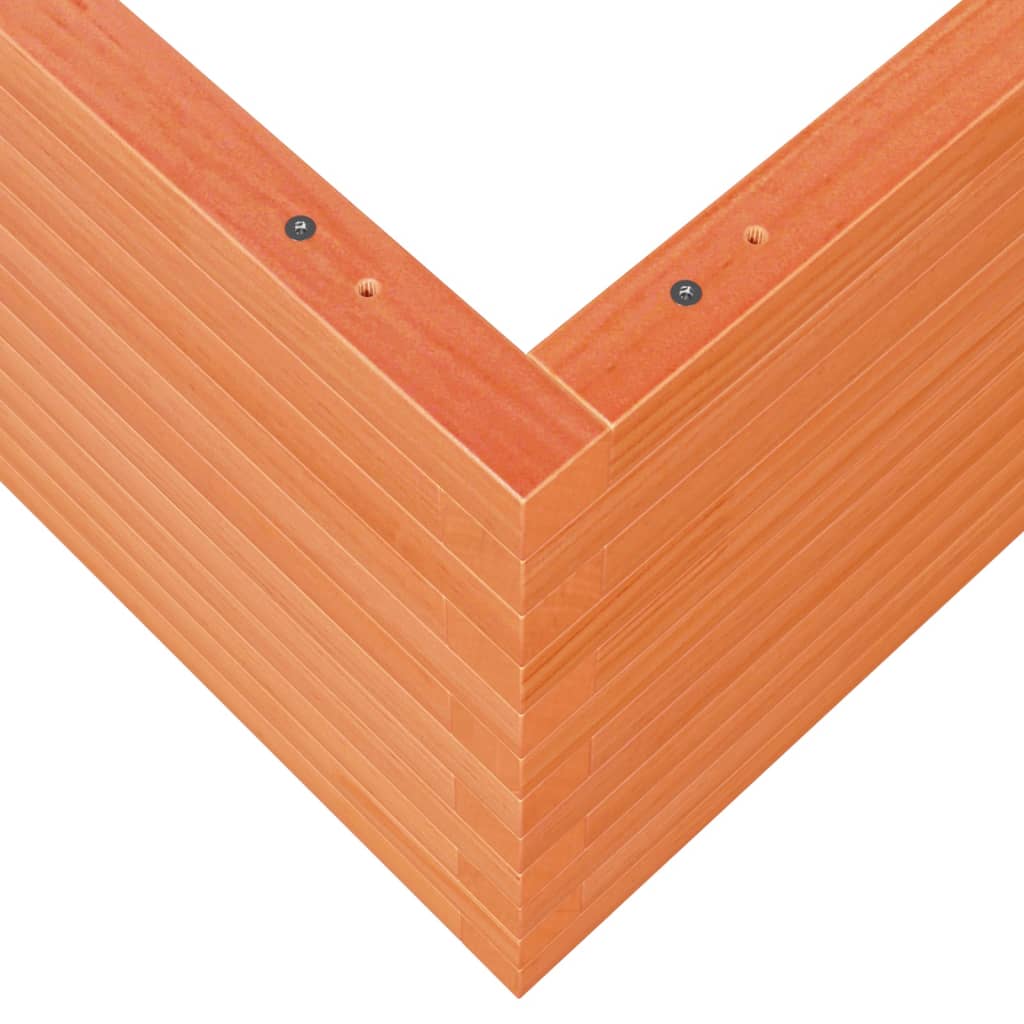 Plantekrukkevoks brun 90x90x46 cm massivt fyrretræ