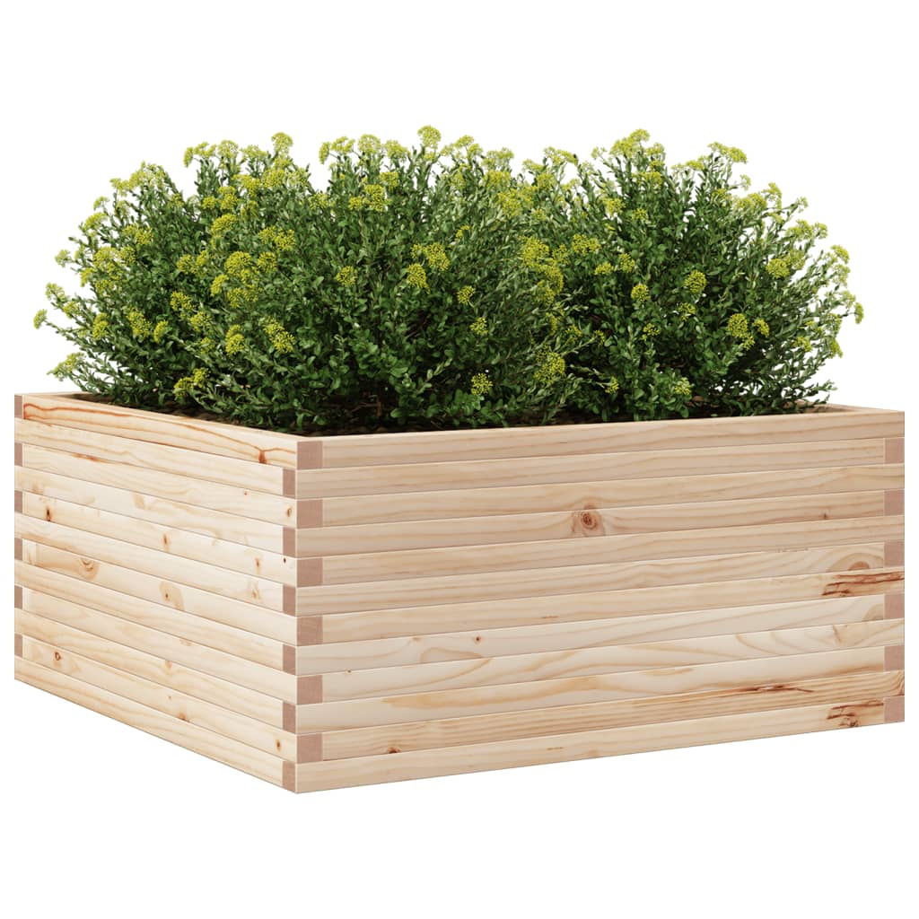 Plantekrukke 100x100x46 cm massivt fyrretræ