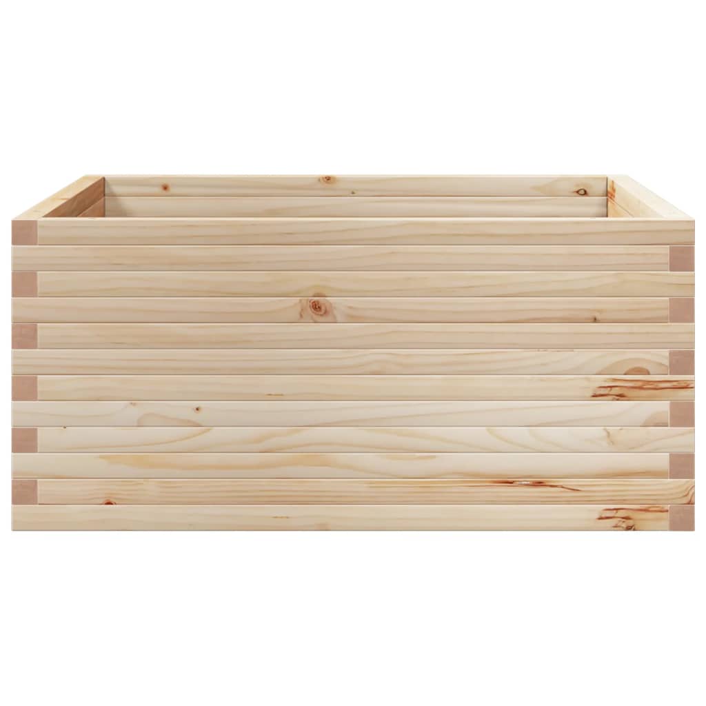 Plantekrukke 100x100x46 cm massivt fyrretræ