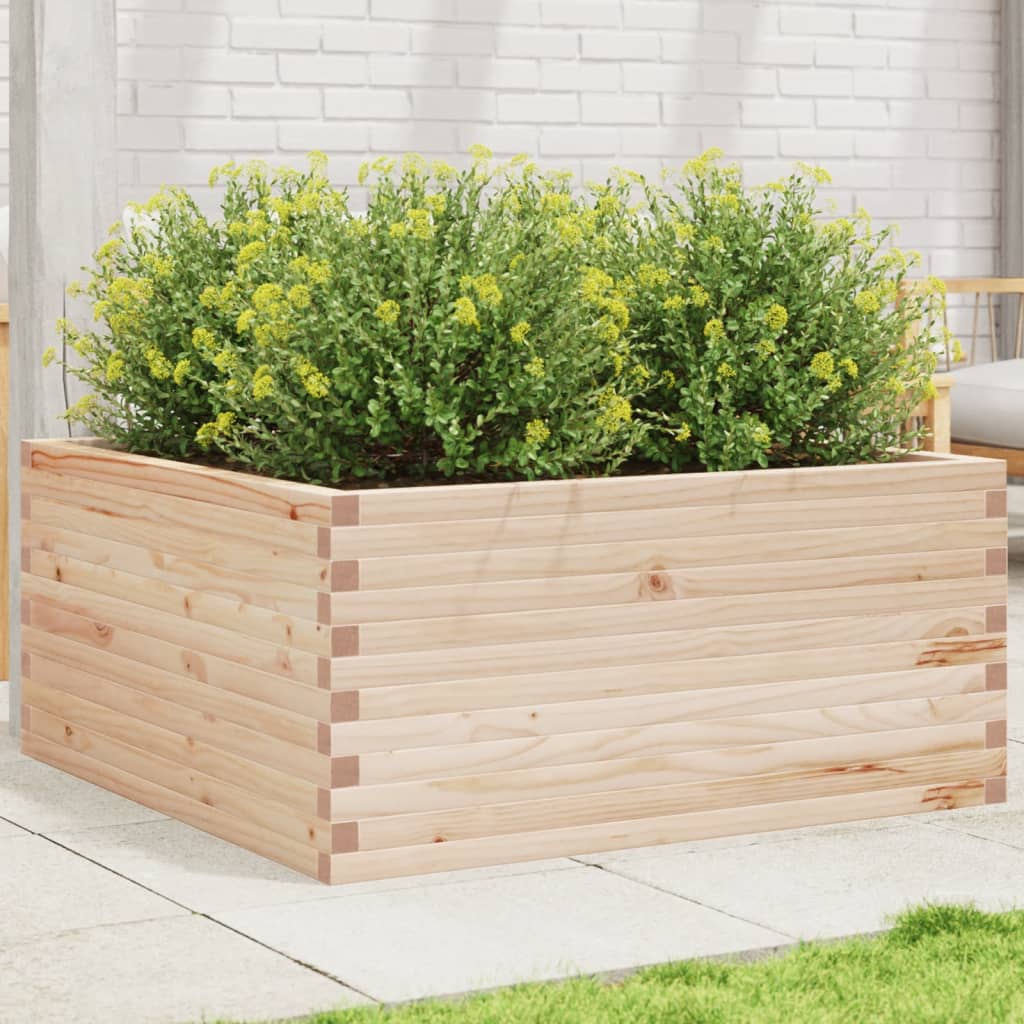 Plantekrukke 100x100x46 cm massivt fyrretræ