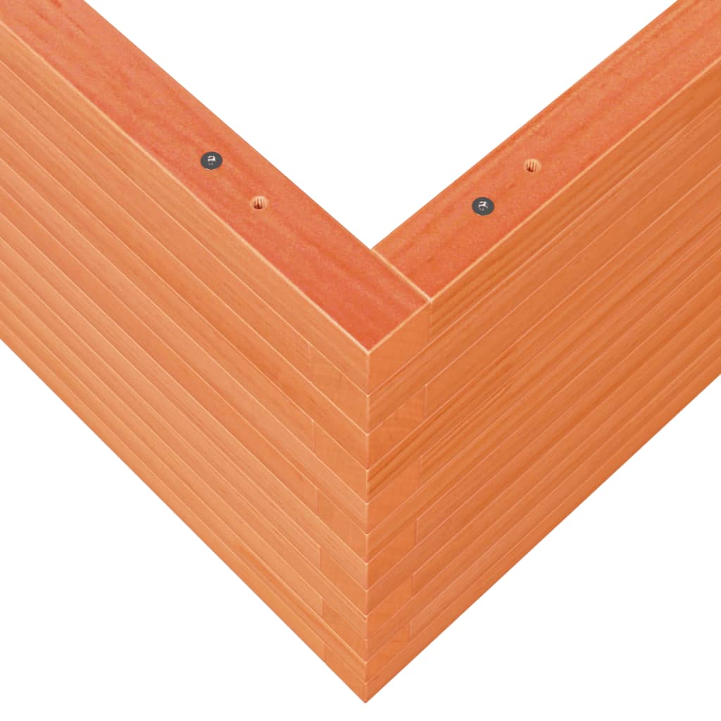 Plantepotte voks brun 100x100x46 cm massivt fyrretræ