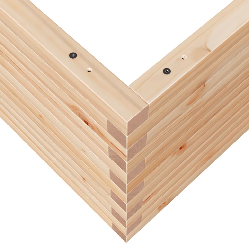 Plantekrukke 110x110x46 cm massivt fyrretræ