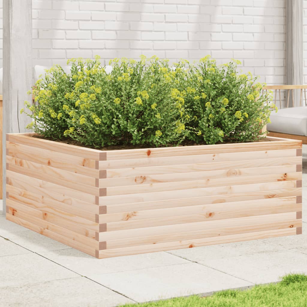 Plantekrukke 110x110x46 cm massivt fyrretræ
