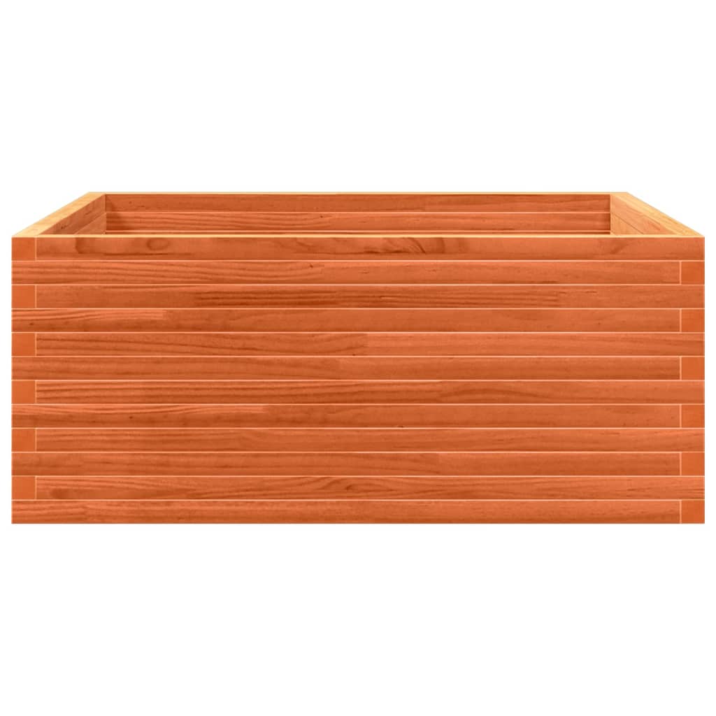 Plantekrukke voks brun 110x110x46 cm massivt fyrretræ