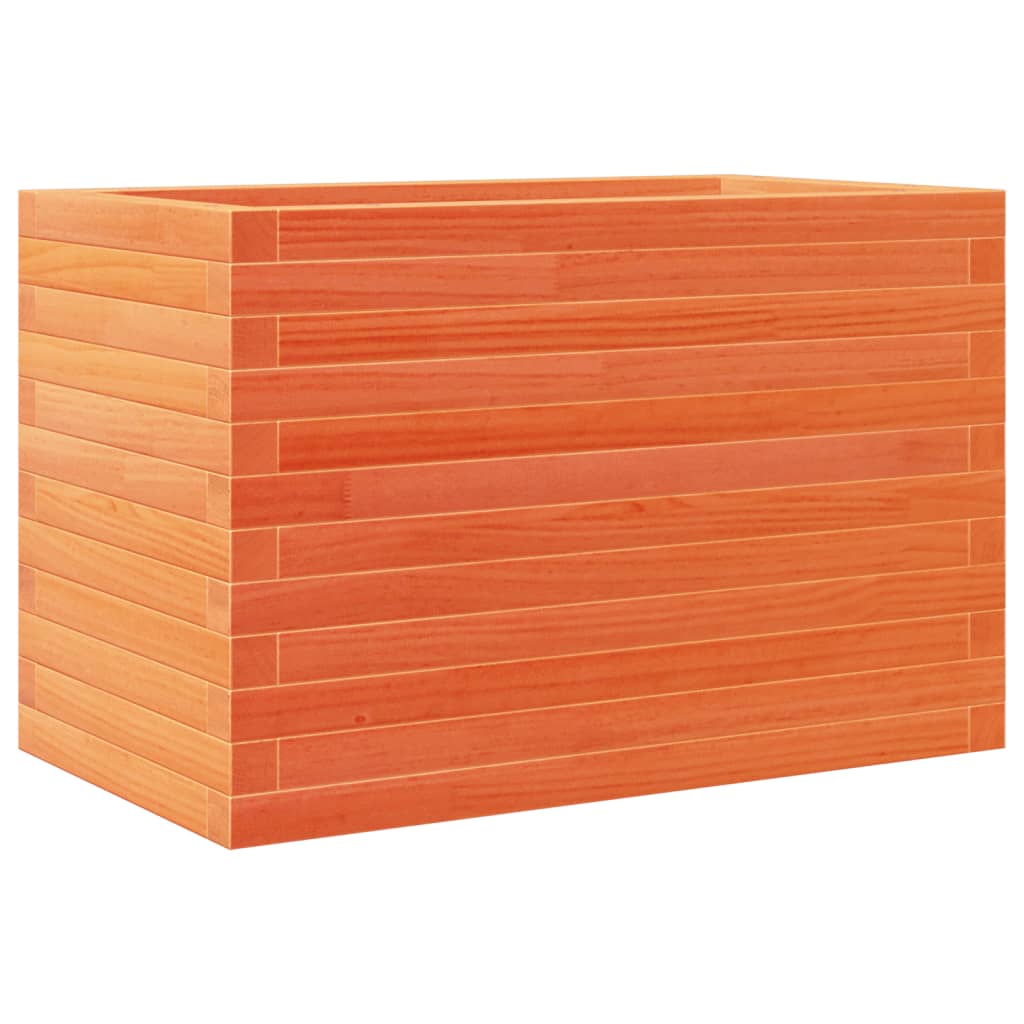 Plantekrukke voks brun 70x40x46 cm massivt fyrretræ