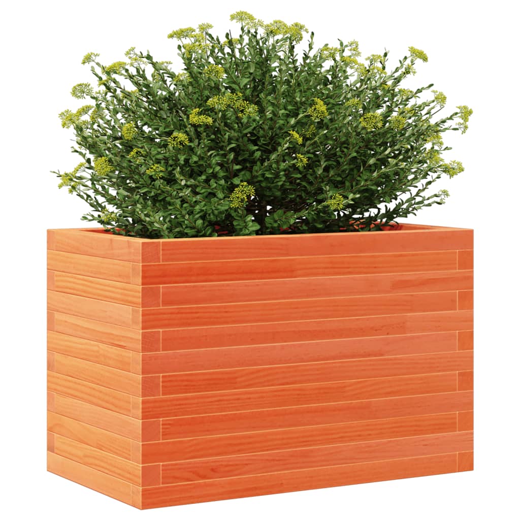 Plantekrukke voks brun 70x40x46 cm massivt fyrretræ