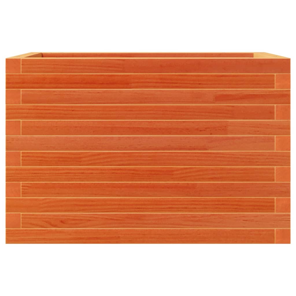 Plantekrukke voks brun 70x40x46 cm massivt fyrretræ