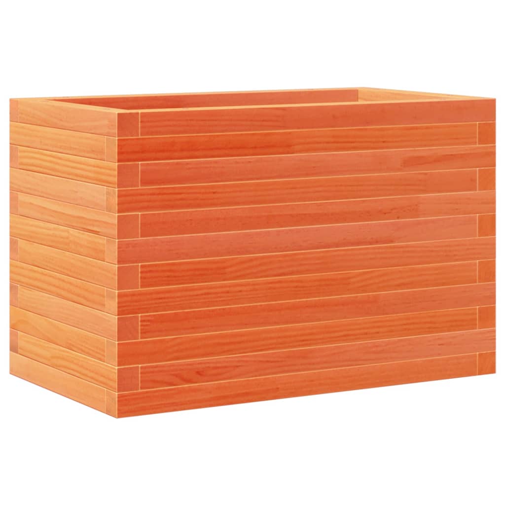 Plantekrukke voks brun 70x40x46 cm massivt fyrretræ