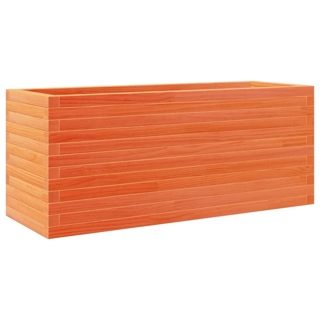 Plantekrukke voks brun 110x40x46 cm massivt fyrretræ