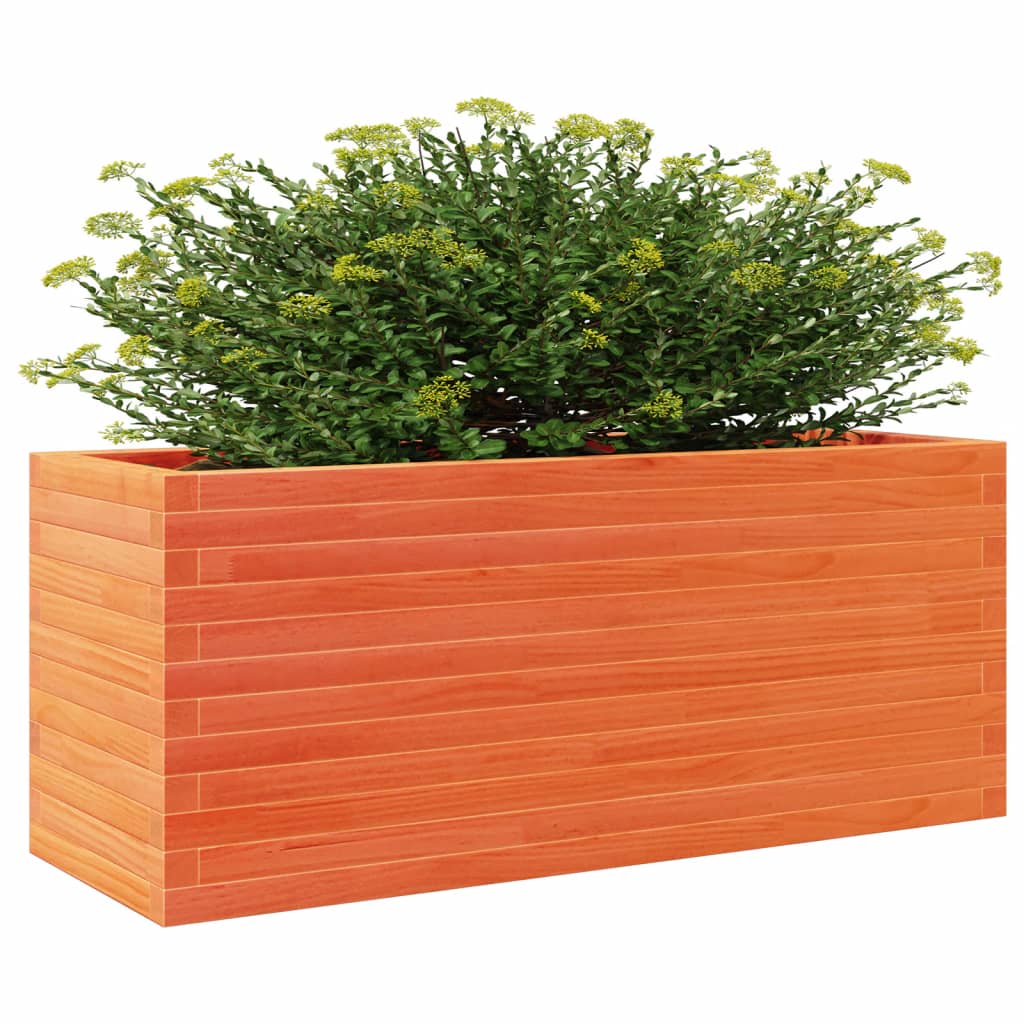 Plantekrukke voks brun 110x40x46 cm massivt fyrretræ