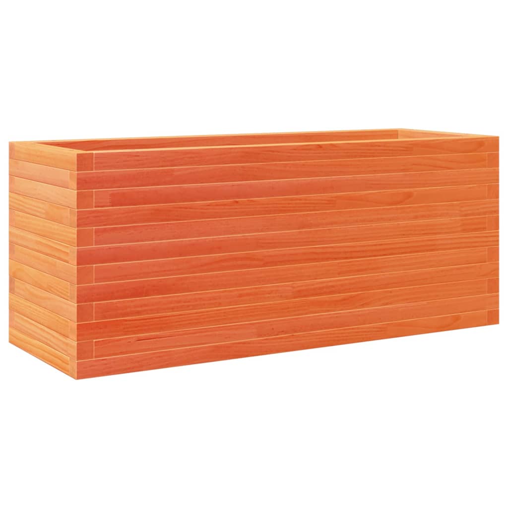 Plantekrukke voks brun 110x40x46 cm massivt fyrretræ