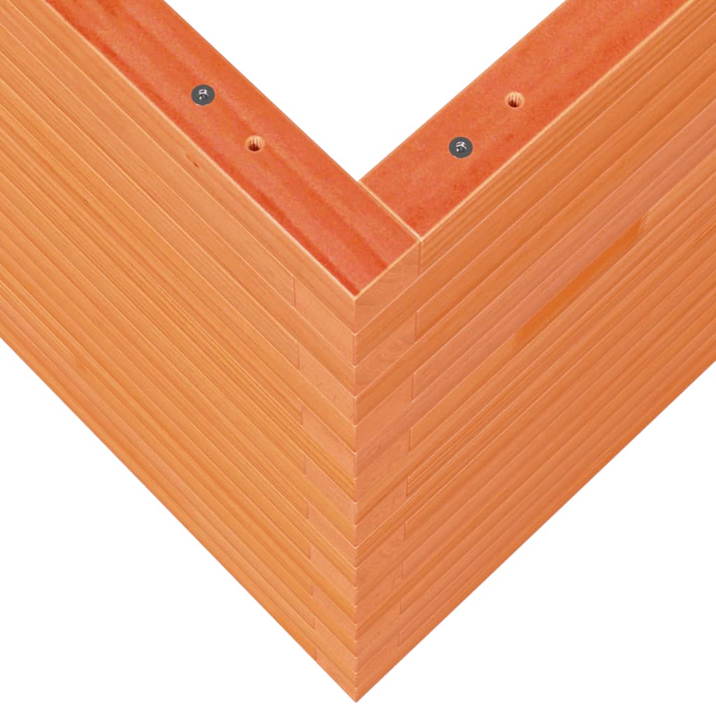 Plantepotte voks brun 60x60x68,5 cm massivt fyrretræ