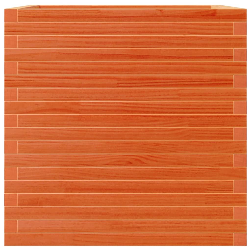 Plantekrukke voks brun 70x70x68,5 cm massivt fyrretræ