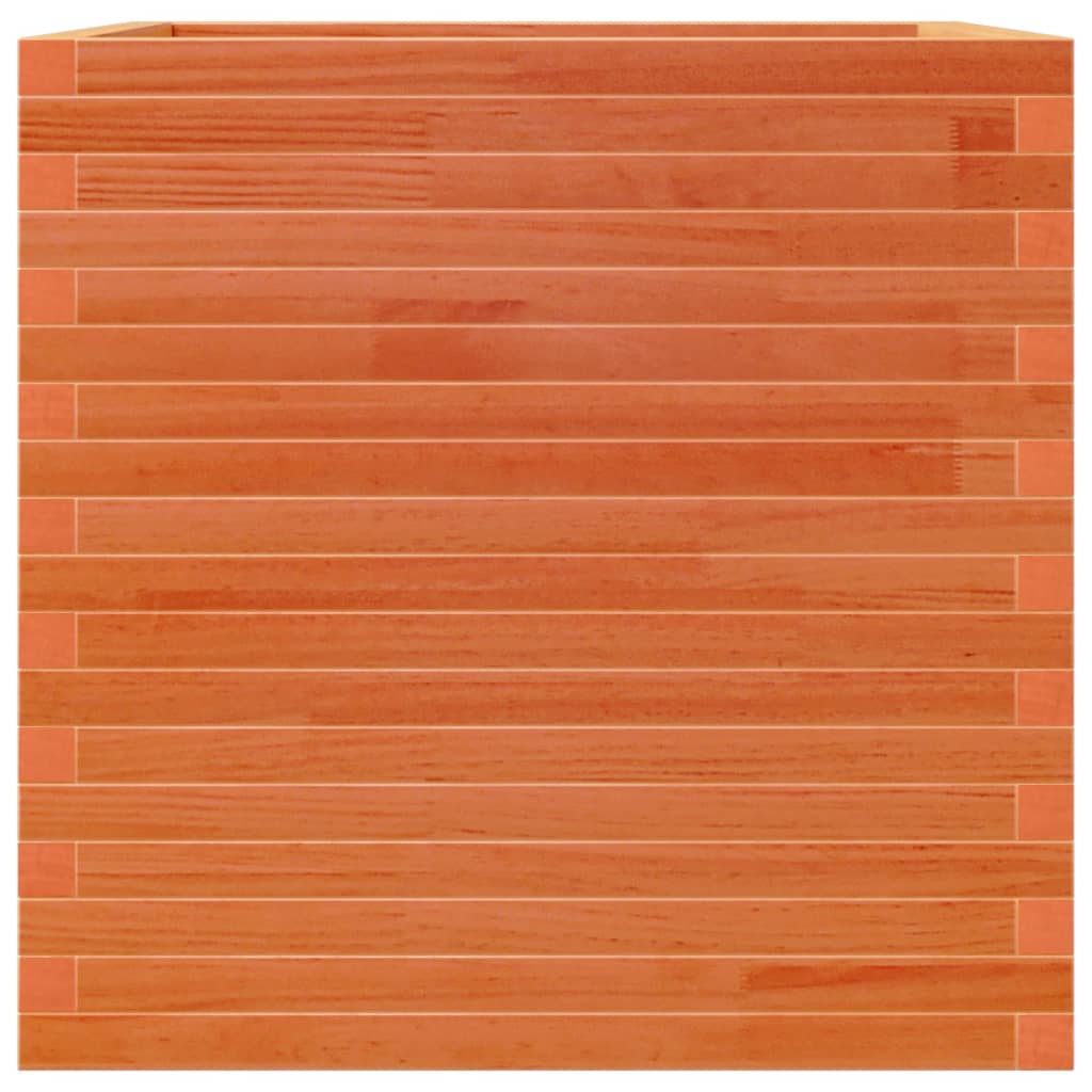 Plantekrukke voks brun 70x70x68,5 cm massivt fyrretræ
