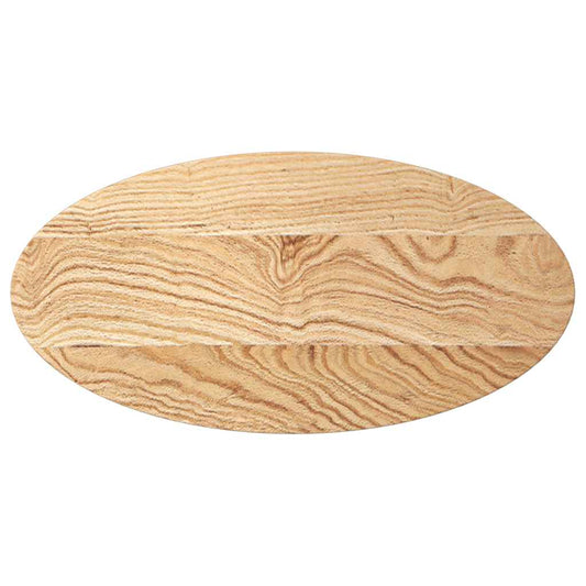 Tischplatte 80x40x4 cm Massivholz Eiche Oval