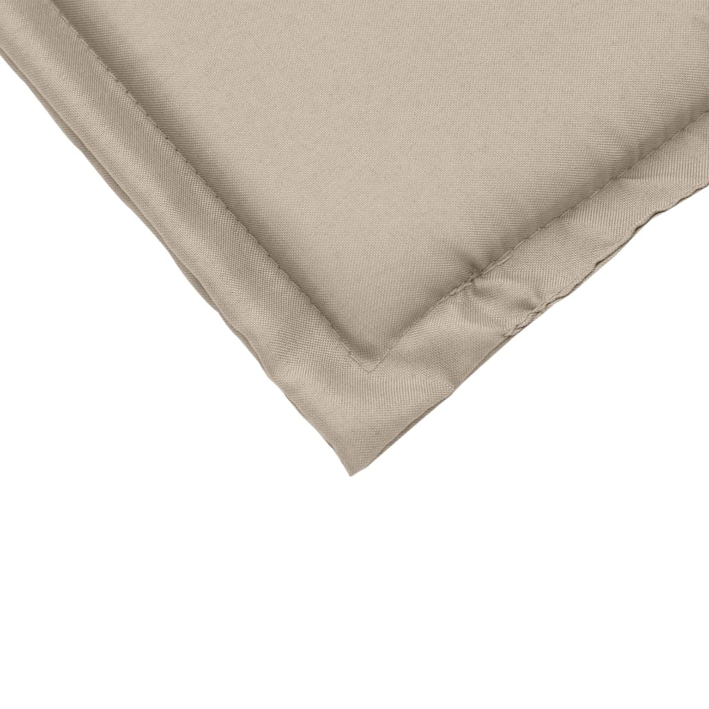 Havesædehynde 2 stk Taupe 45x45x2 cm Firkantet