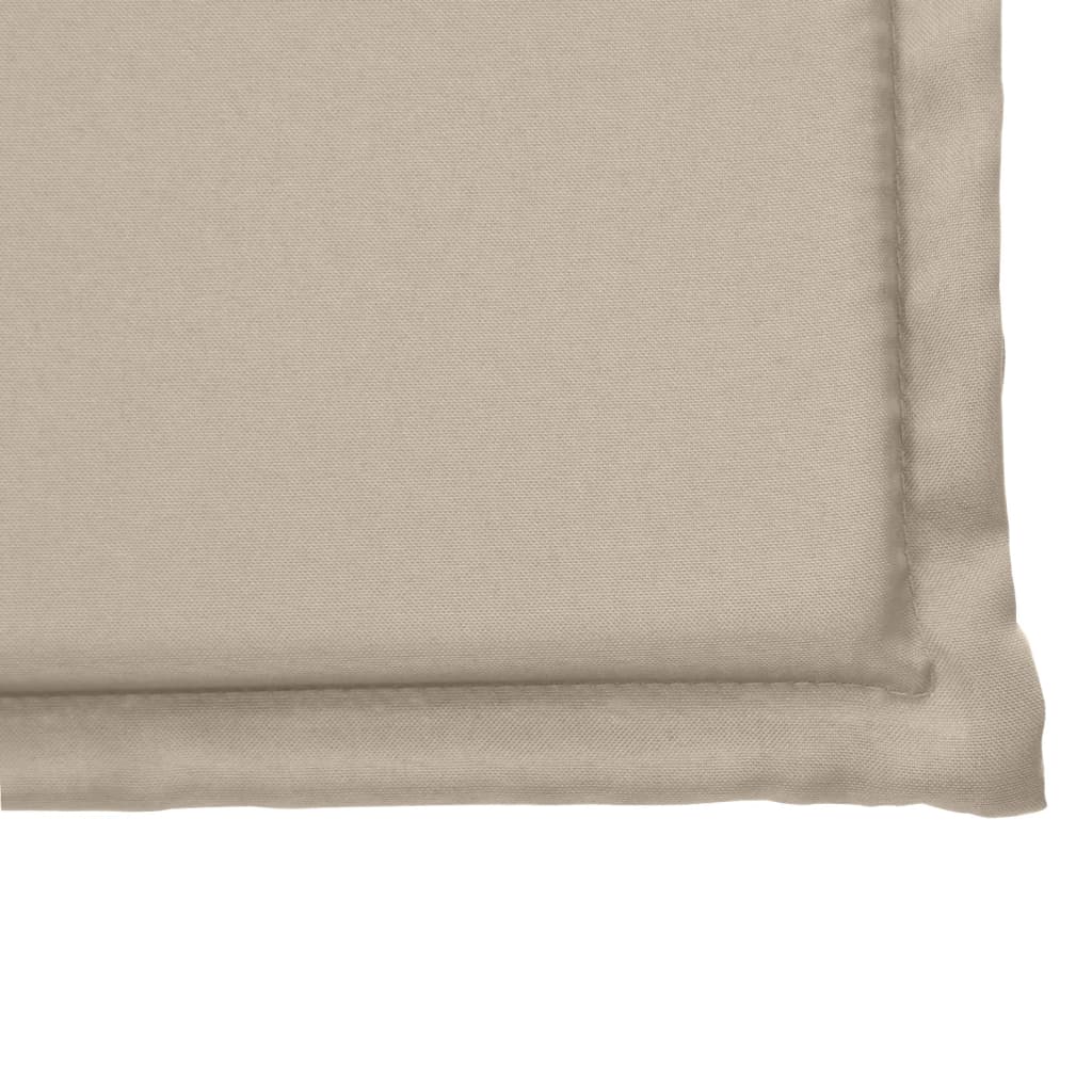 Havesædehynder 4 stk Taupe 45x45x2 cm Firkantet