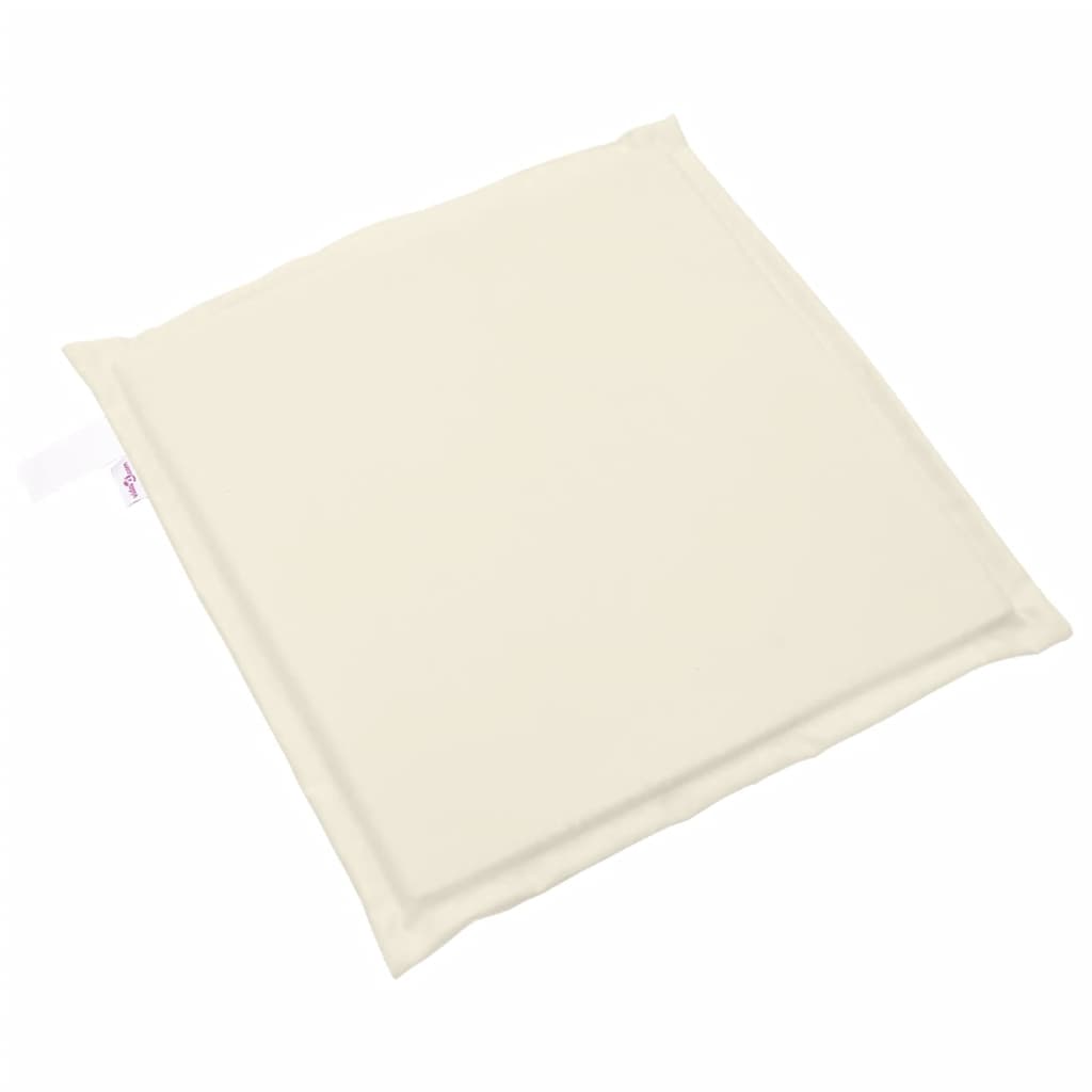 Havesædehynder 6 stk Creme 45x45x2 cm Firkantet