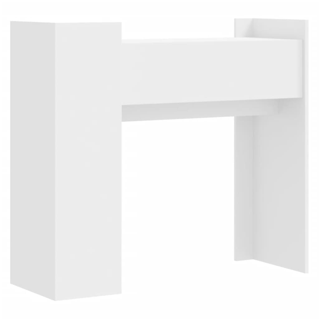Konsolbord Hvid 100x35x90 cm Træmateriale