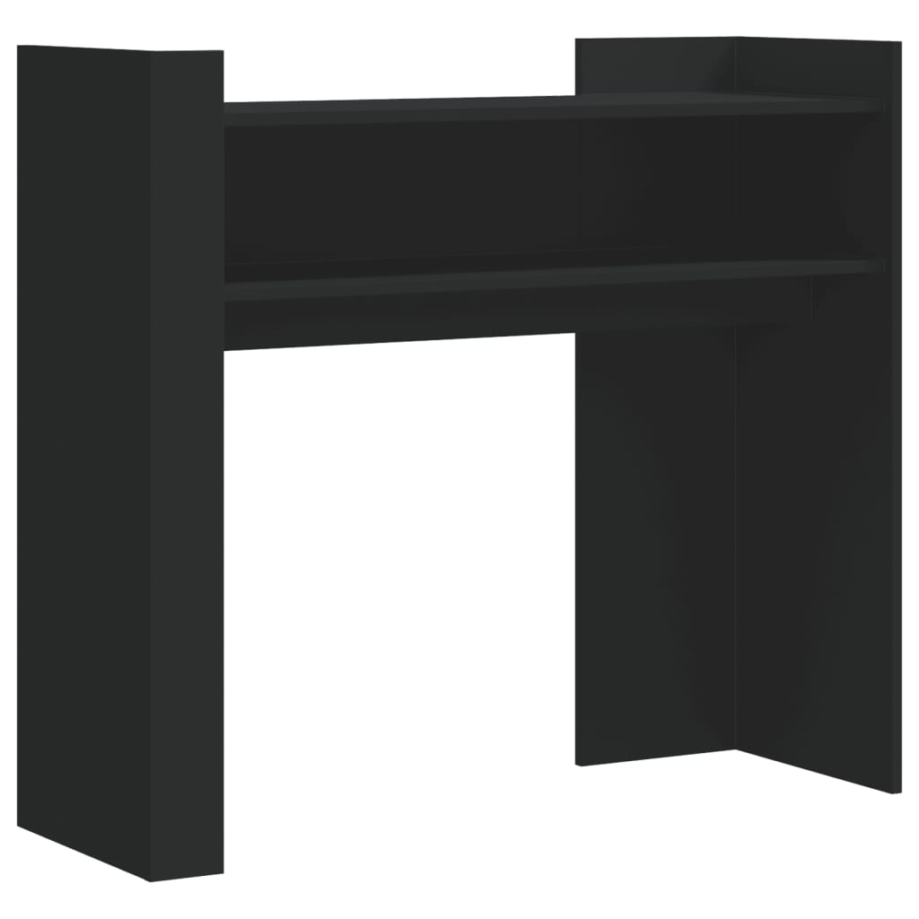 Konsolbord Sort 100x35x90 cm Træmateriale