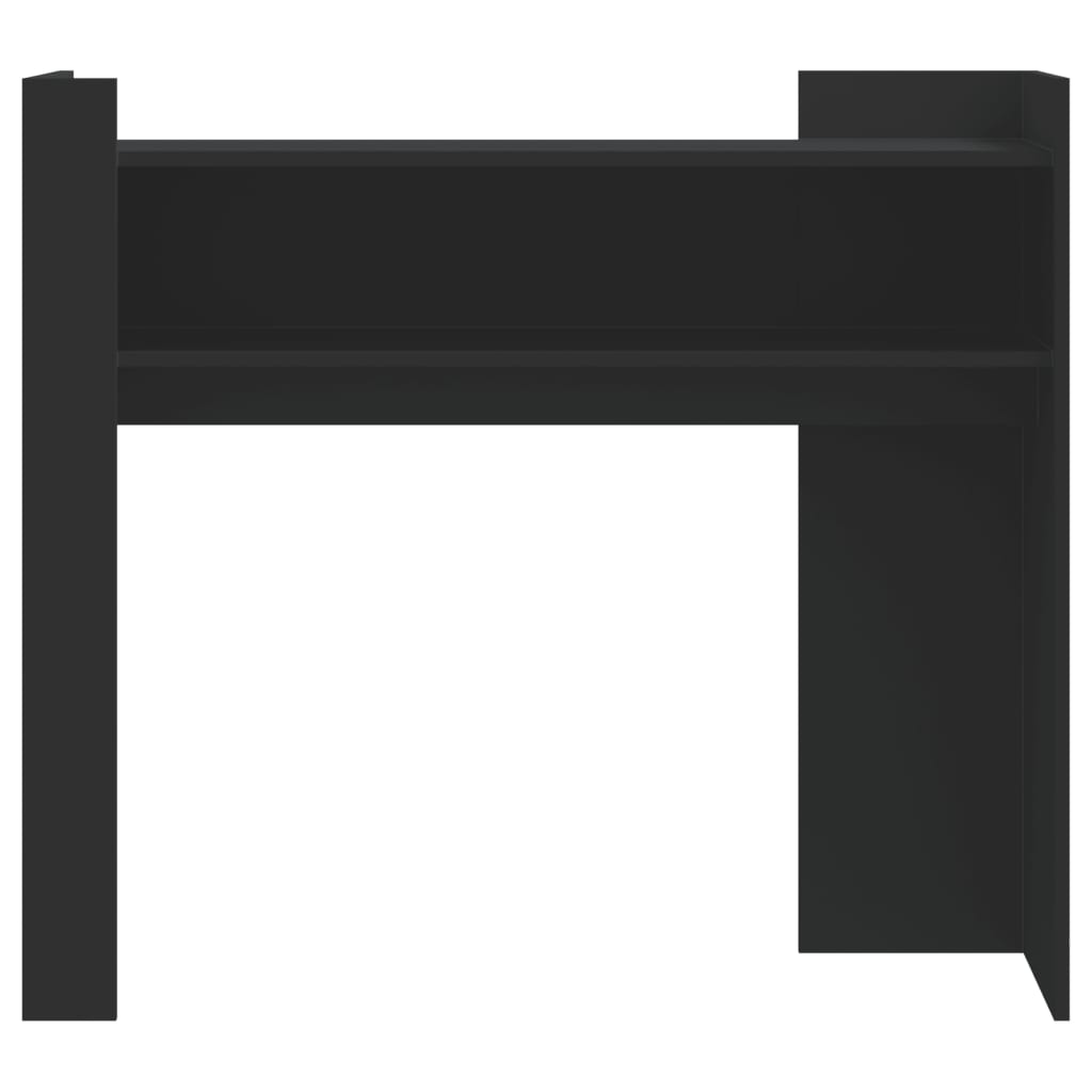Konsolbord Sort 100x35x90 cm Træmateriale