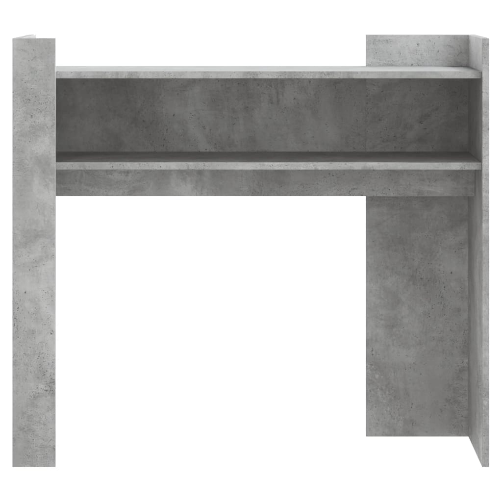 Konsolbord betongrå 100x35x90 cm træmateriale